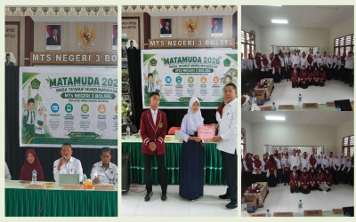 MATAMUDA MTs Negeri 3 Bolaang Mongondow Selatan Resmi Dibuka, Kepala Madrasah Sambut 66 Peserta Didik Baru